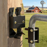 US Stock Heavy Duty Farm Two Way Gate Latch — Black, Livestock Fence