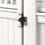 Fence Gate Hardware Kit — PVC Guardrail SS304 Wooden Fence Latch