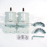 White SS304 Fence Gate Hinge Adjustable Self-Closing (US Stock)
