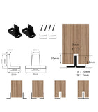 T type POM Barn Door Floor Guide