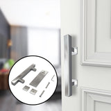12'' Stainless Steel Square Pull and Flush Double Side Barn Door Handle
