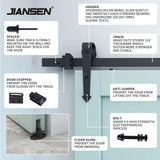 Arrow shape Heavy Duty Sliding Barn Door Hardware