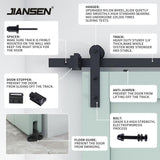 I shape Heavy Duty Sliding Barn Door Hardware