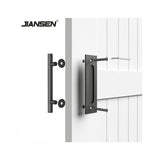 12 Inch Round Carbon Steel Pull and Flush Two-Side Design Barn Door Handle