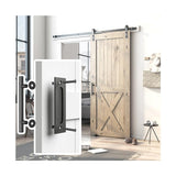 12 Inch Round Carbon Steel Pull and Flush Two-Side Design Barn Door Handle