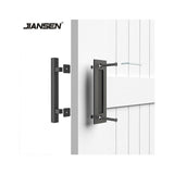12 Inch Carbon Steel Square Pull and Flush Two-Side Design Barn Door Handle