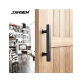 12 Inch Carbon Steel Square Pull and Flush Two-Side Design Barn Door Handle