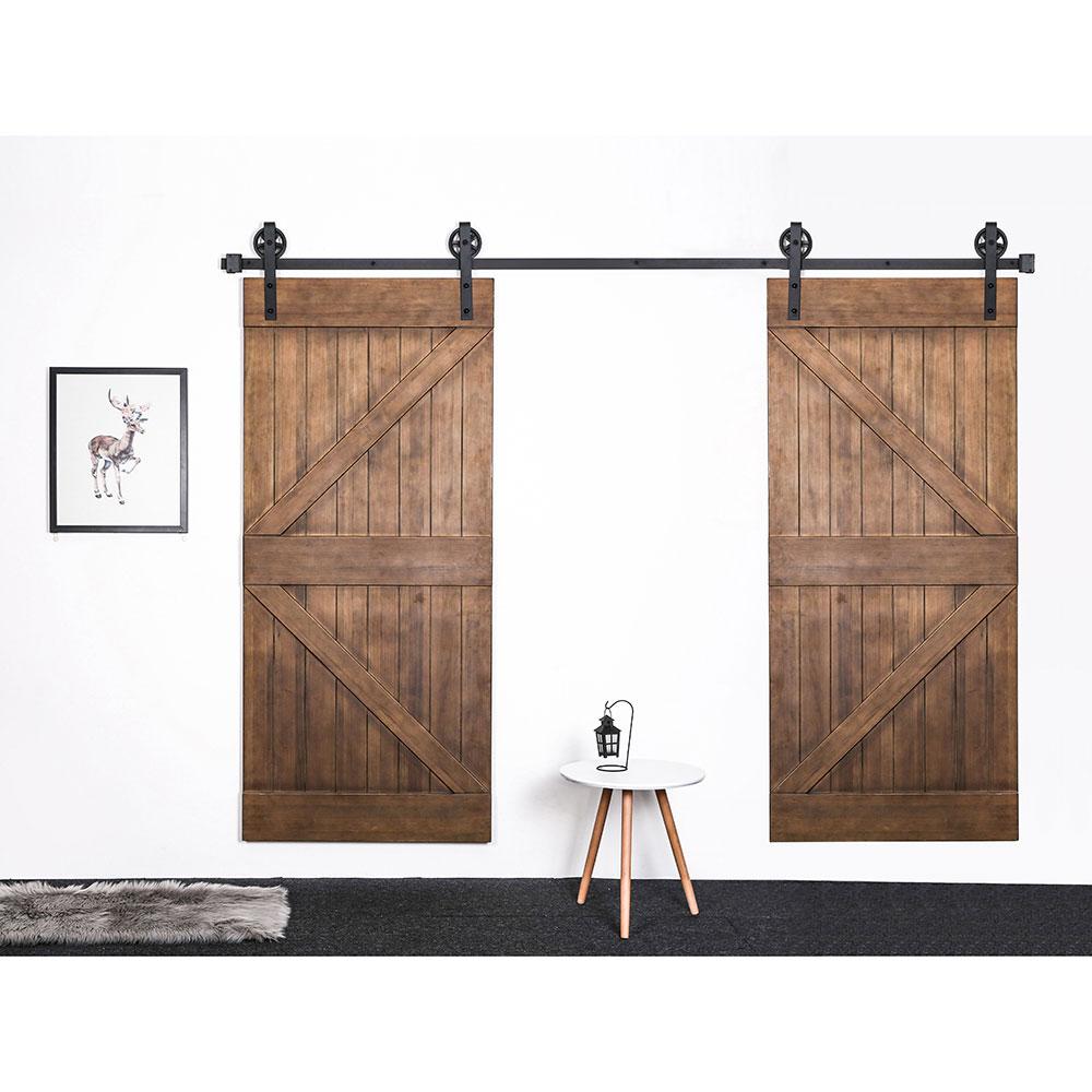 Big Wheel Shape Heavy Duty Sliding Barn Door Hardware Kit