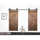 Big Wheel Shape Heavy Duty Sliding Barn Door Hardware Kit