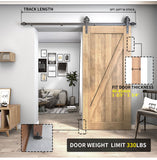 Big Wheel Shape Heavy Duty Sliding Barn Door Hardware Kit