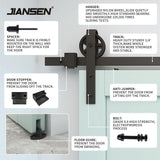 Big Wheel Shape Heavy Duty Sliding Barn Door Hardware Kit