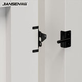 Self-Locking Gate Latch Heavy Duty Post Mount Automatic Gravity Lever Wood/PVC Fence Gate Lock with Fasteners Hardware,for Secure Pool |Yard | Garden, Steel,Black