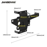 Self-Locking Gate Latch Heavy Duty Post Mount Automatic Gravity Lever Wood/PVC Fence Gate Lock with Fasteners Hardware,for Secure Pool |Yard | Garden, Steel,Black